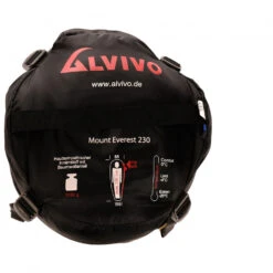 Alvivo - Mount Everest 210/230 - Sac De Couchage Synthétique 13 Alvivo - Mount Everest 210/230 - Sac De Couchage Synthétique -Extérieur Équipement Magasin alvivo mount everest 210 230 sac de couchage synthetique detail 6