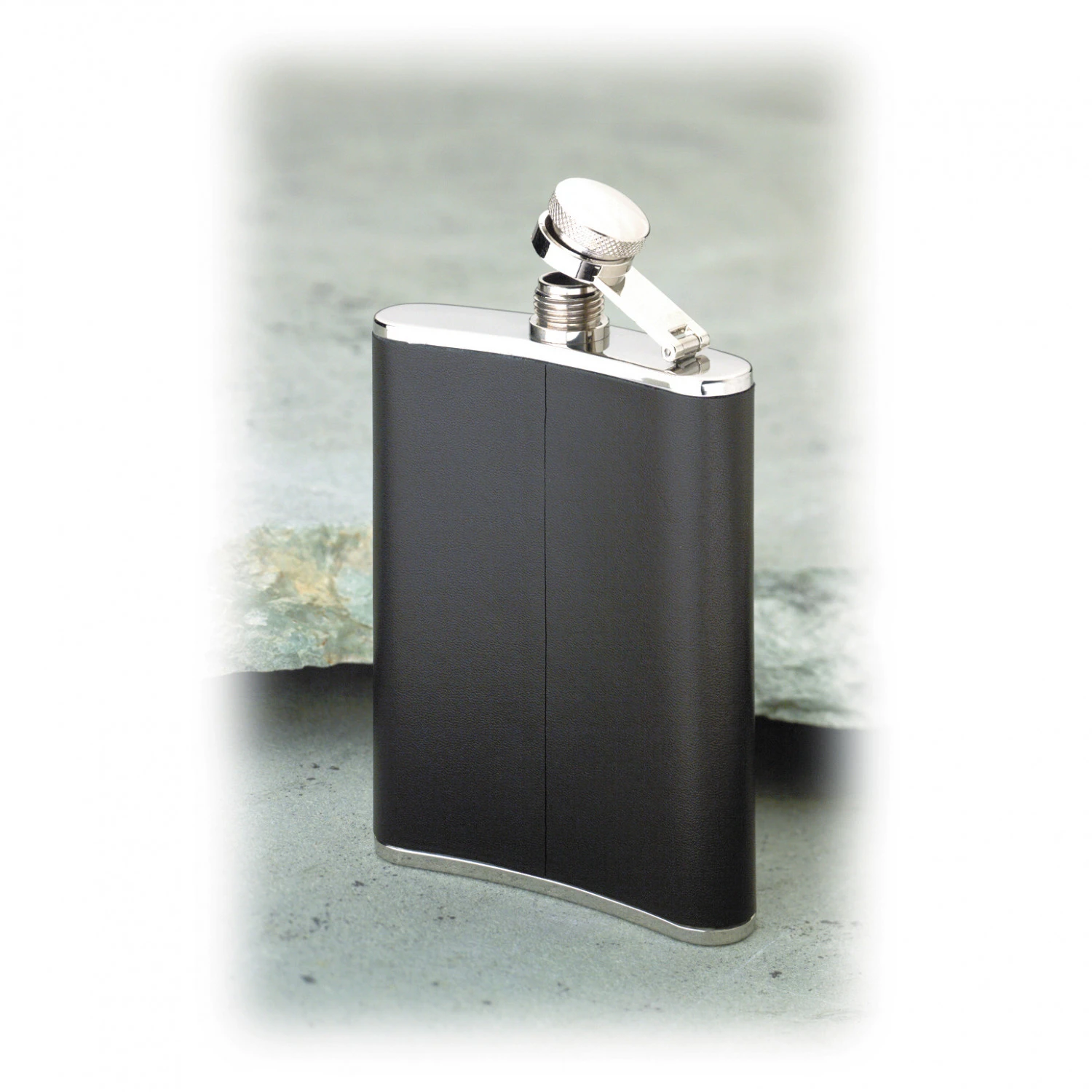 Basic Nature - Flachmann Eckig Leder - Gourde 4 Basic Nature - Flachmann Eckig Leder - Gourde – Image 2