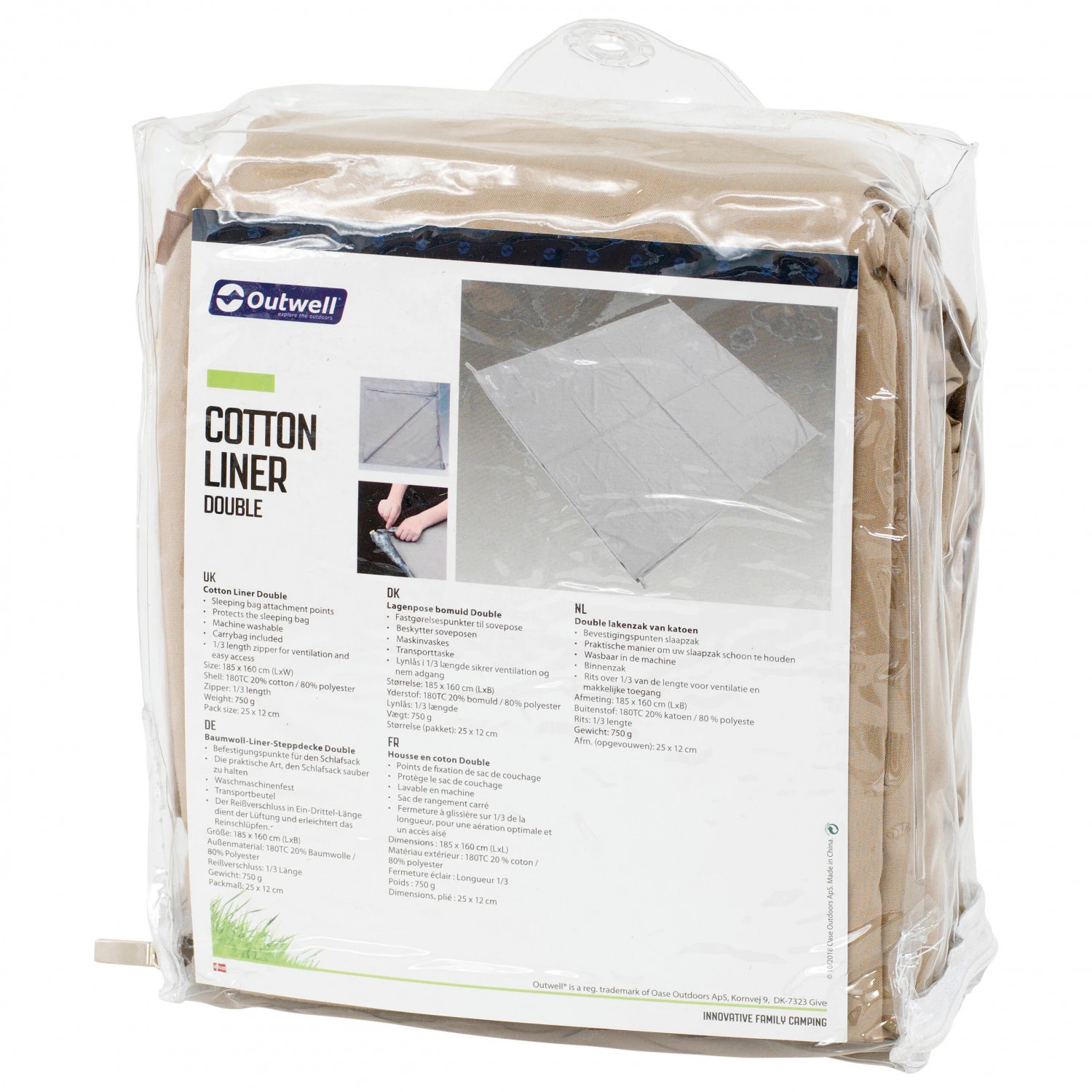 Outwell - Cotton Liner - Drap De Sac 4 Outwell - Cotton Liner - Drap De Sac – Image 2