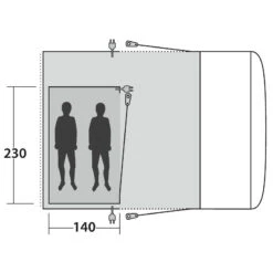 Outwell - Inner Jonesville 290SA/Wolfburg 380A - Tente Intérieure 6 Outwell - Inner Jonesville 290SA/Wolfburg 380A - Tente Intérieure -Extérieur Équipement Magasin outwell inner jonesville 290sa wolfburg 380a tente interieure detail 2