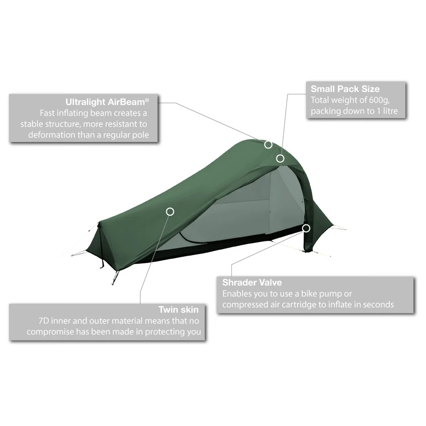 Vango - F10 Hydrogen Air - Tente 1 Place 4 Vango - F10 Hydrogen Air - Tente 1 Place – Image 2