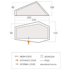 Vango - F10 Hydrogen Air - Tente 1 Place 8 Vango - F10 Hydrogen Air - Tente 1 Place -Extérieur Équipement Magasin vango f10 hydrogen air tente 1 place detail 3
