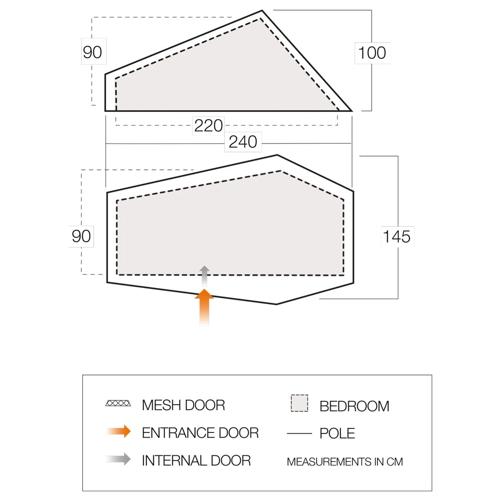 Vango - F10 Hydrogen Air - Tente 1 Place 5 Vango - F10 Hydrogen Air - Tente 1 Place – Image 3